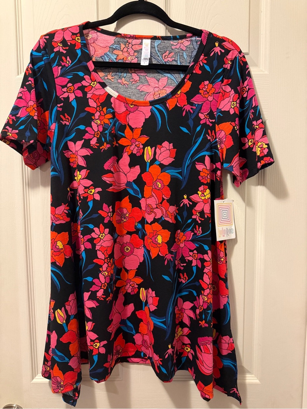 LuLaRoe Perfect T small vibrant floral BNWT